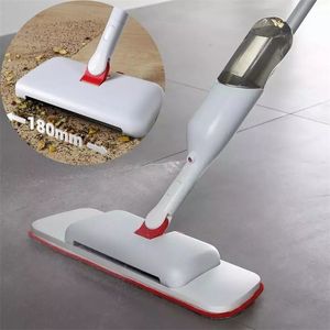 Cleanhome 3 in 1 Water Hand Sweeper and Spray Microfiber Flat Mop with Pads ,Water Tank for Hardwood Tile Floor Clean 210805