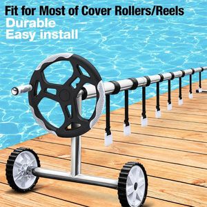 Pool & Accessories Swimming Cover Reel Set Storage Spool Solar Roller Attachment Strap Clip Kit