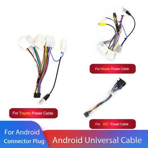 Android 2 Din Car Radio Multimedia Player Universal Accessories Wire Adapter Connector Plug Cable For VW Nissian Toyota