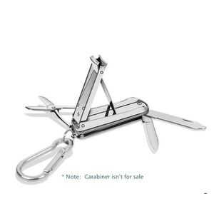Fällbar i Nail Clipper Cutter Portable Praktiska Manikyrverktyg Rostfritt Stål Extremt liten Saxkniv Key Ring