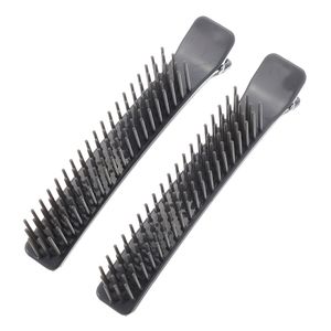 Large size hairdressing Section Clamps Hair Clips With Comb Plastic Hairpins Clamp DIY Salon Cutting Dye Styling Tools one pc one opp bag packing 50pcs a lot