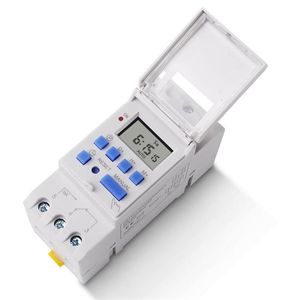 Timers LCD Display Timer digital interruptor DC 12V 24V AC 220V Tensão de saída semanal 7 dias Módulo de controle de relé de tempo programável