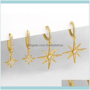 Charm Jewelrydesigners Mi Character Rixing Temperament Diamond Eight Star Long Earrings Women Eru34 Drop Delivery 2021 Bjydr