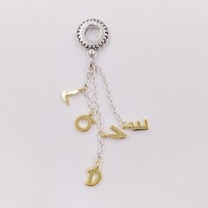 925 Silver smycken gör kit kärlek sträng diy charms pandora män armband guld jubileumsgåvor för kvinnliga par kedja pärla halsband flickvän armband pangel hänge