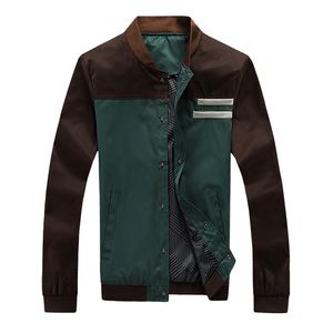 Mäns Varsity Jackor Höst Militärrockar Fashion Slim Casual Male OuterWear Baseball Uniform M-4XL 211217