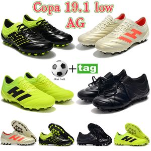 Wholesale sports cleats for sale - Group buy Mens soccer cleats shoes Copa low AG football sneakers boots Triple black volt beige solar red men fashion sports trainers with gifts