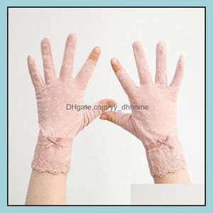 Fünf-Finger-Handschuhe, Fäustlinge, Hüte, Schals, modische Accessoires, offene Zwei-Finger-Damen, dünn, Sonnenschutz, Fahren, rutschfeste Baumwolle, kurze Sommerkleidung