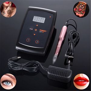 Professional Eyebrow Tattoo Machine Pen Permanent Make Up Eyebrows Microblading Makeup Machine Kit Strong Swiss Motor For Tattoo 210324