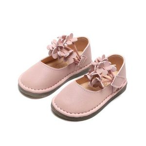 fashion Girls soft sole princess shoes spring Children's non-slip Soft bottom flat Baby leather casual X0703