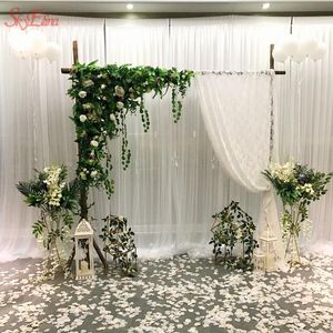 テーブルランナーチェアサッシ弓ホームガーデンの結婚披露宴パーティーの装飾17カラー6ZSH015装飾的な花の花