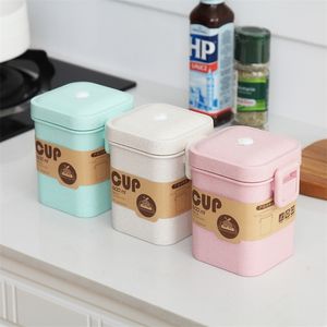 600ml Soup Box Sealed Leakproof Lunchbox Eco-Friendly Square Food Container Meal Prep Bento Box Microwavable Lunch Box Office 210925