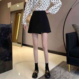 Fashion in the summer of han edition short skirt tall waist a word show thin joker bag hip 210507