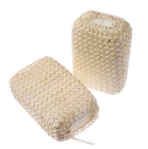 Banho Natural Sisal Esponja Exfoliating chuveiro Retora a pele morta para casa ou 14 * 9cm DB599