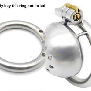 NXY Cockrings Ny Super Male Chastity Cage med avtagbara uretriska ljud Spiked Ring Rostfritt Stål Enhet för Män Kukbälte 1123