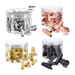 30 adet / takım 22mm Thumbdack Klip Portatif Metal Dayanıklı Yardımcı Program Pin Klipler Tırnak Kelepçeleri Kağıt Klip Ofis Fatura Okulu için LX4636