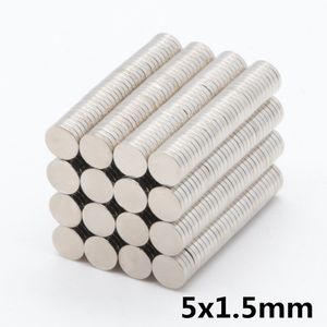 Wholesale - In Stock 100pcs Strong Round NdFeB Magnets Dia 5x1.5mm N35 Rare Earth Neodymium Permanent Craft/DIY Magnet