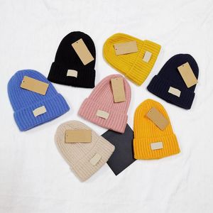 Women's Men's Winter Hat Women Knitted Hats Warm Soft Beanie 2021 New Fashion Couple Face Embroidery Cap