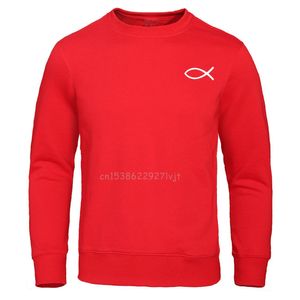 기독교 예수 생선 후드 풀오버 고품질 브랜드 스웨트 hoody 캐주얼 스트리트웨어 Camisas Hombre 의류 셔츠 Y0319