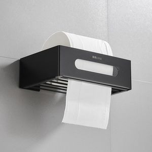 Toilet Paper Holders Tainless Steel Holder Punch-Free Wall Mounted Roll Storage Rack Wc Rolhouder Bathroom Products