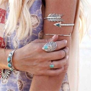 1 pc Hot Ajustável Bohemian Ethnic Upper Braço Pulseira Cuff Vintage Seta Open Bangle Let