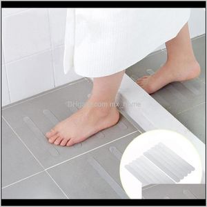 MATS AESSORIAS Home Garden10pcs adesivos de aperto de banho não deslizam tiras de chuveiro piso fita de segurança Pad anti banheiro entrega 2021 cqk