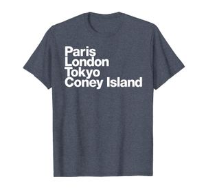 Paryż Londyn Tokio Coney Island T-shirt