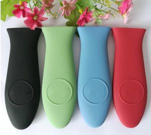 Simple And Durable Anti Skid Soft Non-Slip Silicone Hot Pan Handle Holder Protecting Heat Resistant Pan-Handle Cover SN4330