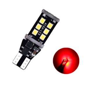 100 pçs / lote vermelho T15 W16W 15SMD 2835 LED Erro Canbus Luzes de freio de carro livre para Reverselights Taillights 12V