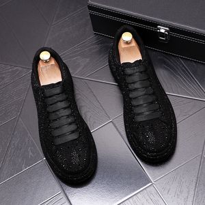 Luxury Designer Embroidery Lace-up Business Wedding Shoes Spring Autumn Fashion Casual Loafers Male Prom Trend Smoking Slippers Y186