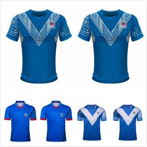 2021 Samoa League Rugby Jersey National Team Home Court Away Game Blue 17 19 Shirt Uniform Polo T-shirt Mens Word Cup