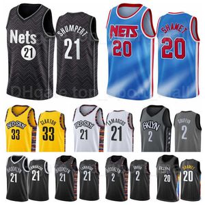 Maglia da basket serigrafata LaMarcus Aldridge 21 Blake Griffin 2 Landry Shamet 20 Nicolas Claxton 33 Taglia dalla S alla XXXL