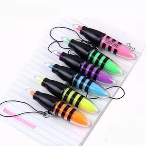 Highlighters 6pcs/set Honeybee Mini Highlighter Pen Marker Pens Kawaii Stationery Material Escolar Papelaria Writing School Supplies