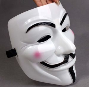 Parti Maskeleri V Vendetta Maskesi Için Anonim Guy Fawkes Fantezi Elbise Yetişkin Kostüm Aksesuar Plastik Parti-Cosplay SN5926