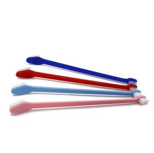 Animal de estimação Suprimentos Dog Toothbrush Cat Dental Grooming Toothbrushs Cachorrinho Dentes Dentes Dos Cães Dentes Dente Lavagem Limpeza Ferramentas SN2105