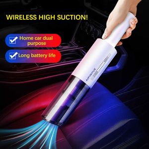 Portable Wireless 120W 6000pa Car Vacuum Cleaner USB Rechargeable Hous Suction Cleaner With Handheld Vacuum Cleaner For Home Car