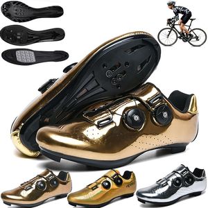 Wholesale spd pedal shoes resale online - Cycling Shoes Men Outdoor Professional Racing Road SPD Pedal Bicycle Sneakers Women Sapatilha Ciclismos Unisex Bike Footwear