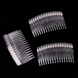 أغطية الرأس العروس Tiara Veil Comb Closp Blastic White White Fork Combs Drop Ship