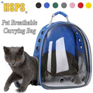Kedi Taşıma Çantası Nefes Mavi Taşınabilir Fermuar Seyahat Alanı Kapsül Tatil Katı Katı Taşıma Sırt Çantası Kediler ve Küçük Köpekler için 211120