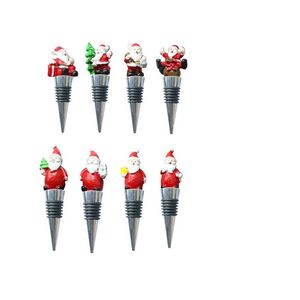 Bar Tools Santa Claus Wine Bottle Storage Twist Cap Plug Reusable Vacuum Sealed Champagne Stopper