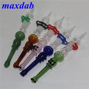 Nargile mini nektar boru nc kiti 14mm dab saman yağ pistleri bong nargile su borusu kuvars ucu