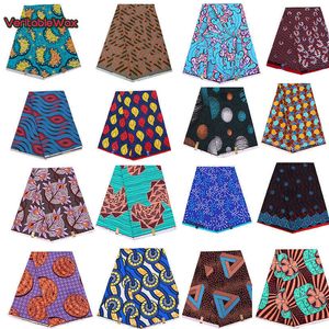 African Wax Prints Fabric veritablewax Ankara Bazin High Quality 6 Yards African Fabric For Party Dress 210702