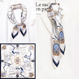 65x65cm 100% Puro Quadrato Donna Stampa Foulard Femme Vera Sciarpa Bandana Foulard Di Seta Naturale Piccola Fascia