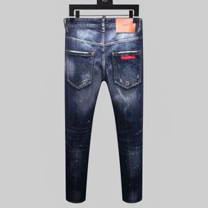 DSQ PHANTOM TURTLE Herren Jeans Herren Italienische Designer Jeans Skinny Ripped Cool Guy Causal Hole Denim Fashion Brand Fit Jeans Herren Washed Pants 65251