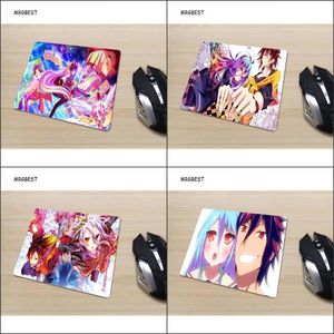 Wholesale life games for sale - Group buy Mouse Pads Wrist Rests No Game Life Anime Small Size Big Promotion x18cm Locked Edge Rubber Desk Mat Non slip Notebook PC Mice S