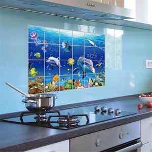 Wholesale tile covers for sale - Group buy Wall Stickers Kitchen Anti proof Sticker Household Tile Protective Cover For Wallpaper
