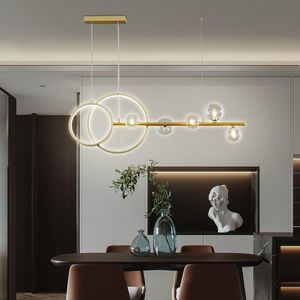 현대식 LED 샹들리에 북유럽 거실과 침실 부엌 식당 펜던트 펜던트 홈 장식 조명 천장 조명