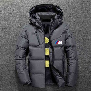 MenWinter Warm Jacket Coat Casual Autumn Stand Collar Puffer Thick Hat White Duck Parka Male Men's Winter Down Jacket With Hood Y1103