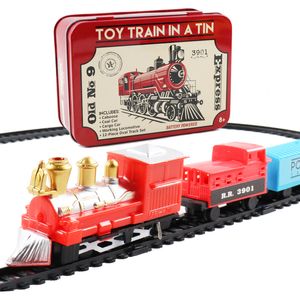Wholesale trains rail resale online - Mini Electric Train Track Toy Car Classical Model Railway Rail Train Kids Christmas Toy Gift