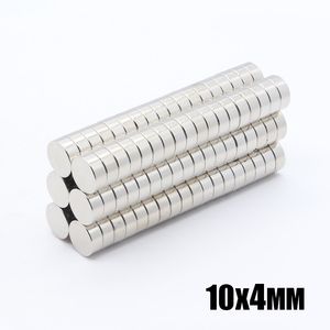 50 sztuk N35 Round Magnesy 10x4mm Neodymium Stałe NDFEB Silne Mocny Małowy Mały Mały Mały