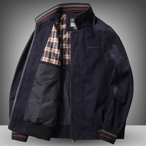 High Quality Jacket Men'S 96% Cotton Spring Autumn Loose Large Size Middle Aged Casual Wear Winter Clothes 211110